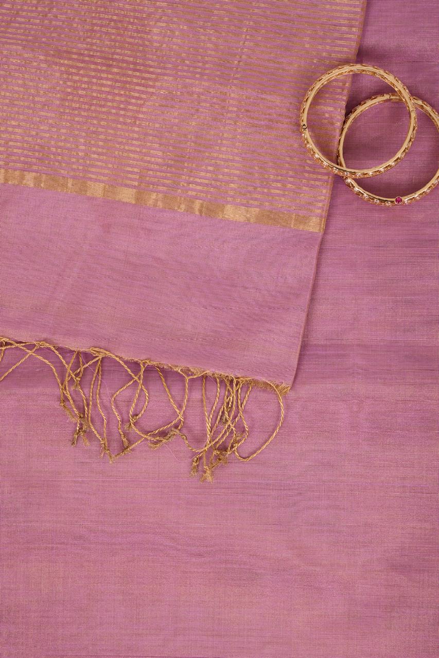 Purple Maheshwari Tissue saree