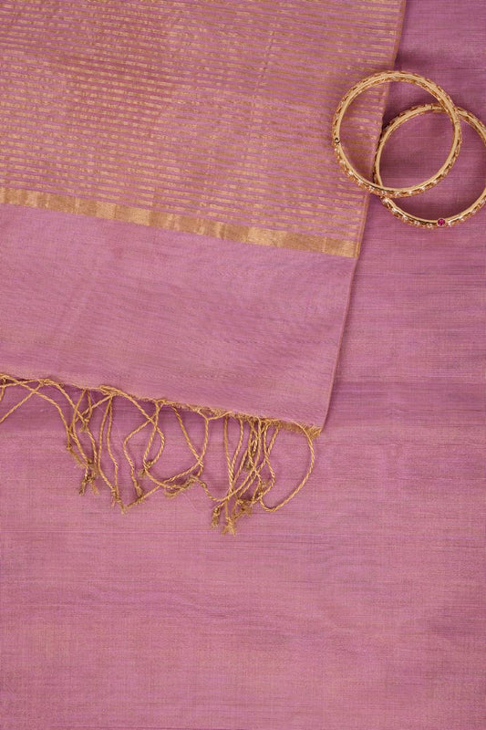 Purple Maheshwari Tissue saree