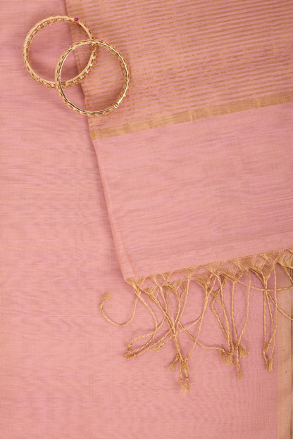 Pink Maheshwari Tissue Saree